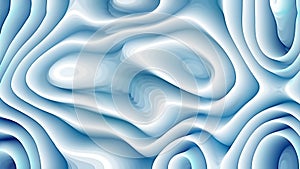 Abstract 3d Blue and White Curved Lines Texture Background