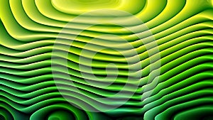 Abstract 3d Dark Green Curved Lines Texture Background
