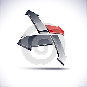 Abstract 3d icon.