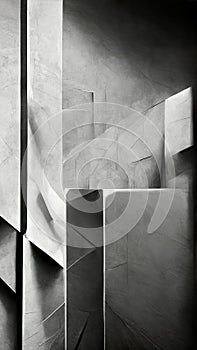 Abstract 3D-illustration illusion of natural stone, metal.