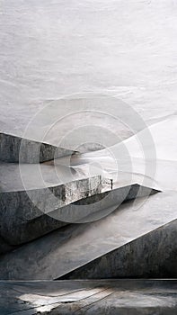 Abstract 3D-illustration illusion of natural stone, metal.