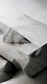 Abstract 3D-illustration illusion of natural stone, metal.