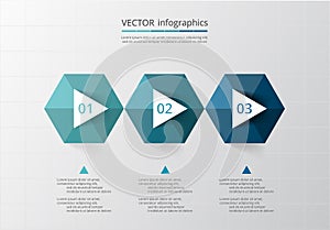 Abstract 3D infographic template.