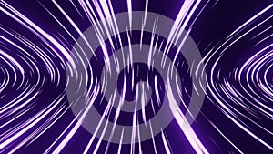 Abstract 3d neon background, ultraviolet glowing lines, laser rays. Seamless loop animation.