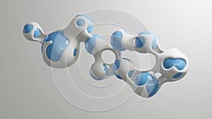 Abstract 3d render motion design, ball transition deformation metaverse, wallpaper animation business presentation.
