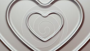 Abstract 3d Silver Heats render background Loop