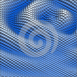 Abstract 3d vector background blue waves