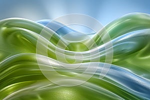 Abstract Abstract green blue wave light effect High quality photogreen blue wave light effect High quality photo