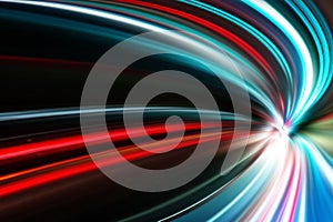 Abstract acceleration speed motion