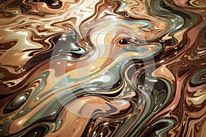 Abstract acrylic floating liquid background in pastel colors