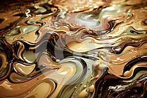 Abstract acrylic floating liquid background in pastel colors