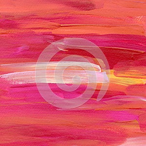 Abstract acrylic magenta painted on canvas, hand painted background. Modern Art background. Painting for interior