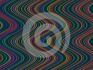 Abstract advertising, multicolored creative wave wall vibrant Illustration modern background