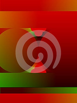 Abstract advertising, red green gradient circle dynamic decoratives geometric modern pattern
