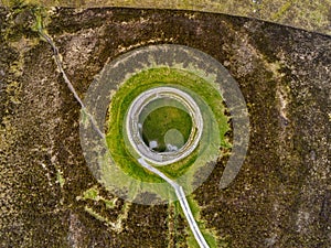 Abstract aerial of a Ring Fort