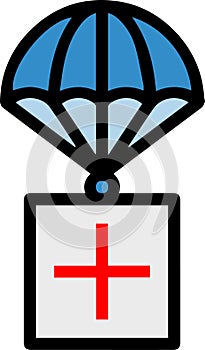 Abstract Airdrop clipart design on white