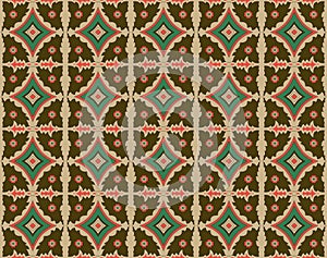 abstract ajrak print block printing. Red Sindhi Ajrak Pattern, degital Illustration