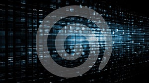 Abstract algorithm technology background. Digital firewall security generative AI