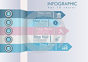 Abstract algorythm of business actions Vector illustration