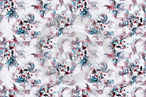 abstract allover pattern with digital background
