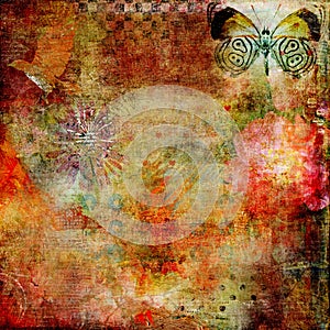 Abstract Altered Art Background 1