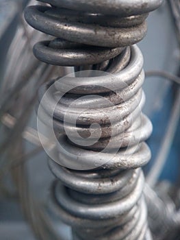 Abstract aluminum twisted wire