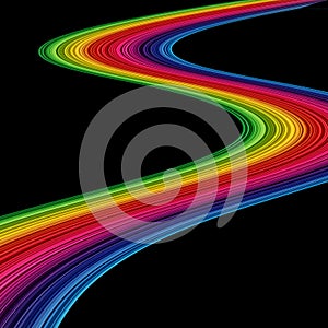 Abstract amazing rainbow