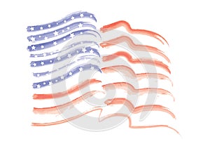 Abstract American Flag