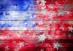 Abstract American Flag Background