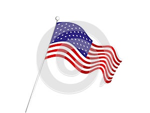 Abstract american flag background