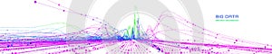 Abstract analytical background with analyze data chart on white. Analytics algorithms. Big data. Quantum cryptography concept.