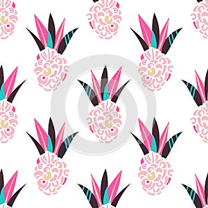 Abstract ananas patch pattern.