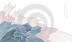 abstract andscape on white background