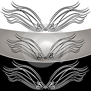 Abstract Angel Wing Set