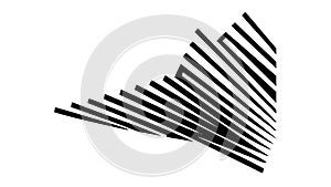 Abstract Angled Lines Dynamic Pattern Vector Design Element, vector design Generative AI