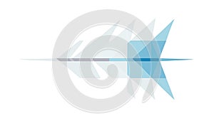 Abstract Angular Flow: Dynamic Geometric Movement Vector, vector design Generative AI