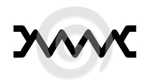 Abstract Angular Pattern Dynamic Geometric Interlocking, vector design Generative AI