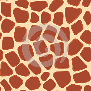 Abstract animal giraffe fur seamless pattern.