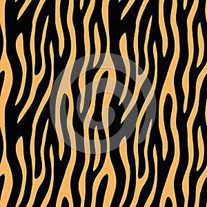 Abstract animal print. Seamless vector pattern with zebra/tiger