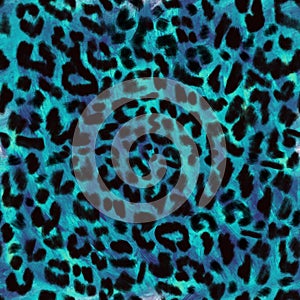 Abstract animal skin leopard seamless pattern design. Stylized leopard print wallpaper