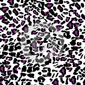 Abstract animal skin leopard seamless pattern design. Stylized leopard print wallpaper.