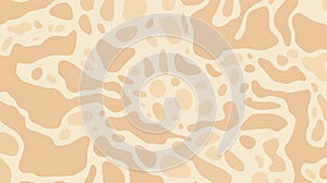 Abstract Animalier Pattern On Tan Background - Modern Design Education