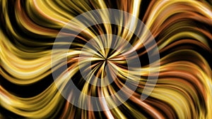 Abstract animated background with yellow and orange swirling lines. Background for horizontal and vertical use.