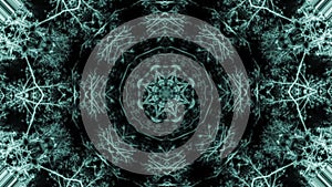 Abstract animated kaleidoscope motion background.