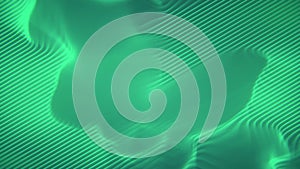 Abstract animated pattern of a series of curved lines 3d rendering 4K