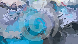 Abstract animated twinkling stained background full HD seamless loop video - watercolor splotch liquid effect - color blue grey