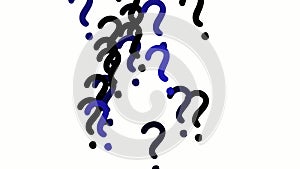 Abstract animation of question marks symbols icon Loop Background. Digital cyberspace Questions, Symbol, Ask, Asking, Essentials,