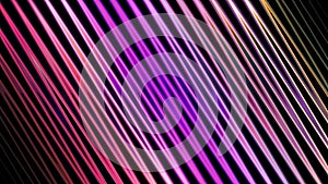 Abstract animation, set of slowly moving waves and bands i