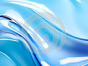 Abstract of aqua liquid gel cosmetic wave background, for skincare product