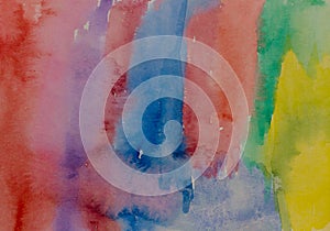 Abstract aquarell background. Multicolored watercolor painted texture.